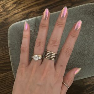James Avery Stacked Hammered Ring